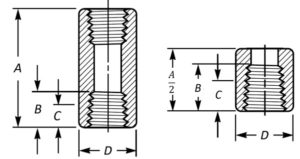 NPT Coupling Dimensions