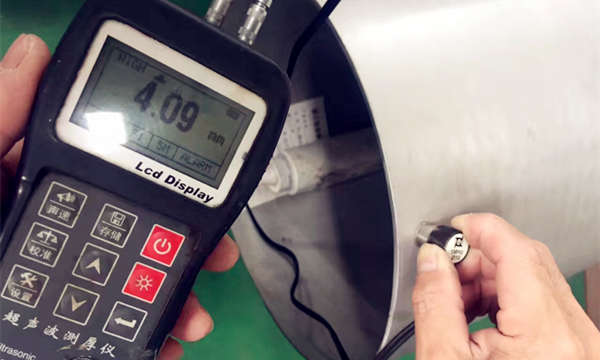 We are using ultrasonic thickness gage test the thin thickness of 316L stainless steel pipe