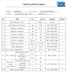Cold Roll Test Report
