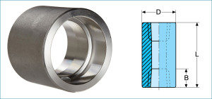 ASTM A182 F22 Coupling Dimensions