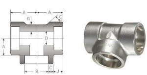 UNS N06625 Equal Tee Dimensions