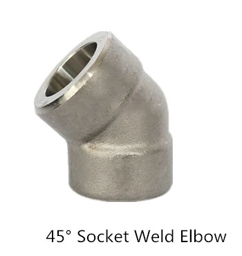 socket weld 45 degree elbow