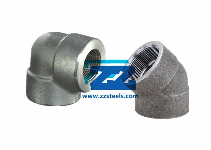 90° Threaded elbow and 45° threaded elbow